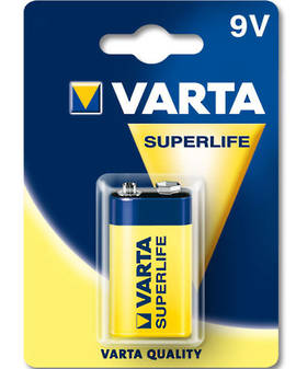 Varta Superlife 9V Size Heavy Duty 1 Pack